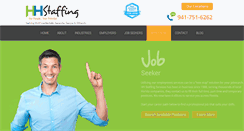 Desktop Screenshot of hhstaffingservices.com